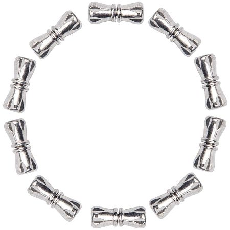 Pandahall Elite 10 Sets 0.04in/1mm Small Stainless Steel Screw Clasps Necklace Clasp Column Clasp Connector Metal Jewelry Clasp for Bracelet Necklace Jewelry Making Findings