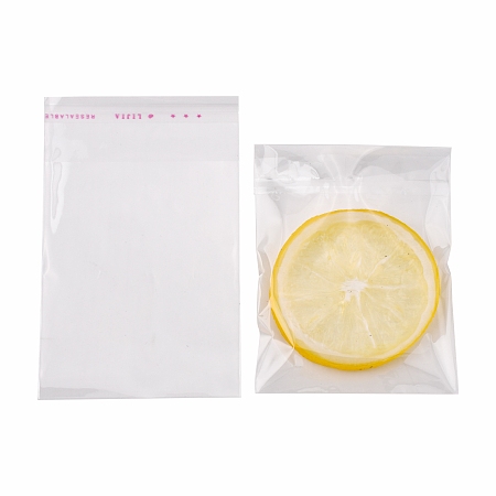 Honeyhandy OPP Cellophane Bags, Rectangle, Clear, 14x9cm, Unilateral Thickness: 0.035mm, Inner Measure: 10.5x9cm
