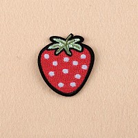 Honeyhandy Computerized Embroidery Cloth Iron on/Sew on Patches, Costume Accessories, Appliques, Strawberry, Red, 52x47mm