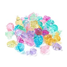 Honeyhandy Acrylic Transparent Pendants, Decorate Accessories, Imitation Perfume Bottle, Mixed Shapes, Mixed Color, 27~31x18~22x10~22mm, Hole: 3mm, about 144pcs/bag