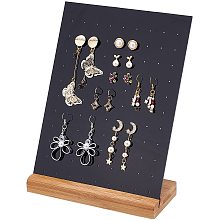 Pandahall Elite Earring Holder Organizer, 70 Holes Jewelry Display Stands Ear Stud Holder Rack Earring Jewelry Organizer Holder Tower Rack with Bamboo Tray for Earrings Display Home Retail Use