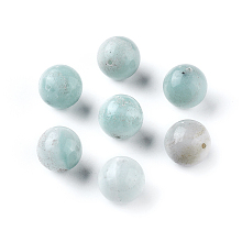 Honeyhandy Natural Amazonite Beads, Round, 12mm, Hole: 1mm