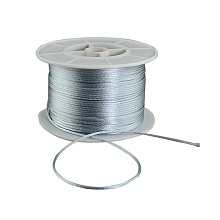 Honeyhandy Round Nylon Thread, for Chinese Knot Making, Light Grey, 1mm, 100yards/roll(300 feet/roll)