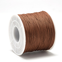 Honeyhandy Polyester Cords, Sienna, 0.5~0.6mm, about 131.23~142.16 yards(120~130m)/roll