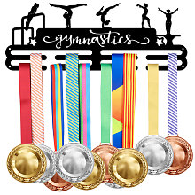 SUPERDANT Fashion Iron Medal Hanger Holder Display Wall Rack, with Screws, Word Gymnastics, Sports Themed Pattern, 150x400mm