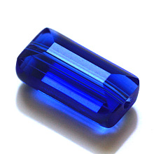 Honeyhandy Imitation Austrian Crystal Beads, Grade AAA, Faceted, Rectangle, Blue, 10x15.5x7mm, Hole: 0.9~1mm