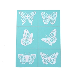 OLYCRAFT Self-Adhesive Silk Screen Printing Stencil Reusable 6 Butterfly Patterns Stencils for Painting on Wood Fabric T-Shirt Bags Wall and Home Decorations - 11x8 Inch