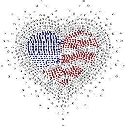 SUPERDANT Independence Day Iron on Rhinestone Stickers Heart Shape USA Flag Iron on Hotfix Transfer Decal Presidents Day Clear Bling Patch Patriotic Soldier Iron on Appliques 4th of July T-Shirt Decor