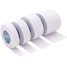 BENECREAT 22 Yards 4 Mixed Size White Flat Elastic Band Heavy Stretch Elastic Band for Sewing Craft Project - 3/4", 1", 1-1/2", 2-2/5"