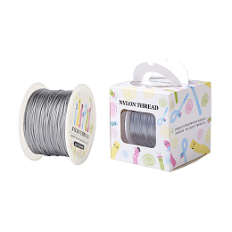 ARRICRAFT 1 Roll 1mm x 100yards LightGrey Rattail Satin Nylon Trim Cord Chinese Knot