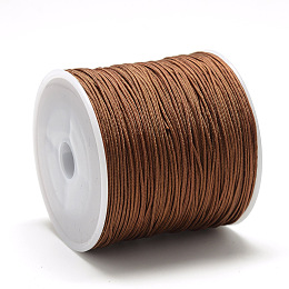 Honeyhandy Nylon Thread, Chinese Knotting Cord, Sienna, 0.8mm, about 109.36 yards(100m)/roll