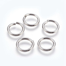 Honeyhandy 304 Stainless Steel Open Jump Rings, Stainless Steel Color, 12 Gauge, 15x2mm, Inner Diameter: 11mm, 260pcs/bag