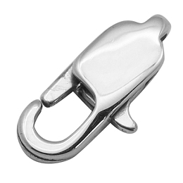 Honeyhandy 304 Stainless Steel Lobster Claw Clasps, 6x13mm