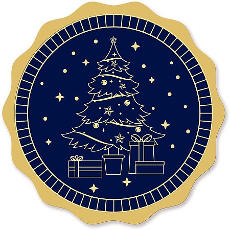 CRASPIRE Gold Foil Certificate Seals Christmas Tree 2