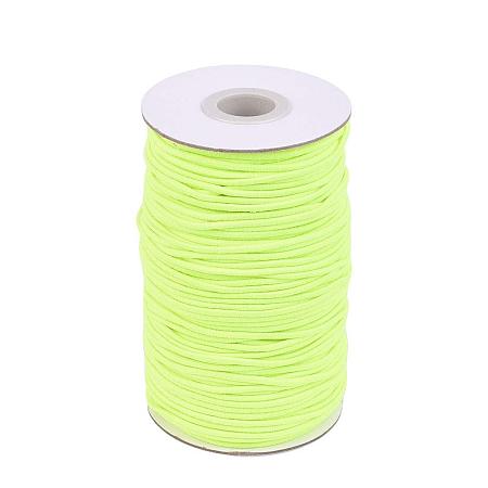 NBEADS A Roll of 70m Round Elastic Cord Beading Crafting Stretch String, with Fibre Outside and Rubber Inside,  2mm