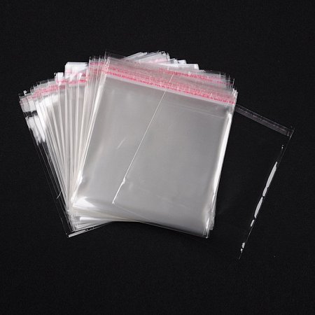 NBEADS 1000bags 6.3x7.1 Inch Clear Self Adhesive Sealing Plastic Bags Clear Cellophane Bags Cellophane Favor Gift Mini Bags OPP Material Bags