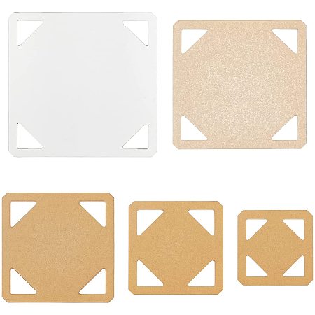 CHGCRAFT 5Pcs Acrylic Quilting Templates Acrylic Stencil Template Durable Acrylic Stencil DIY Tool for Friends DIY Home Studio Square