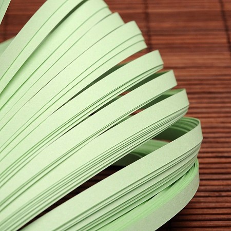 Quilling Paper Strips, Pale Green, 530x5mm; about 120strips/bag