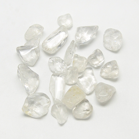 Honeyhandy Natural Quartz Crystal Beads, Nuggets, No Hole/Undrilled, 12~25x9~17x3~14mm