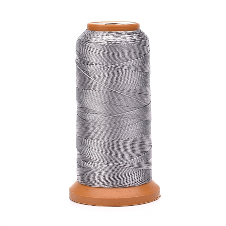 Honeyhandy Polyester Threads, for Jewelry Making, Silver, 0.5mm, about 601.48 yards(550m)/roll