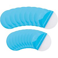 GORGECRAFT 20 Pcs Self-Adhesive PVC Repair Patche Blue Vinyl Repair Patch for Inflatable Boat Raft Kayak Canoe Inflatable Airbeds Tent