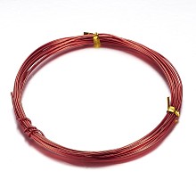 Honeyhandy Aluminum Craft Wire, for Beading Jewelry Craft Making, Red, 18 Gauge, 1mm, 10m/roll(32.8 Feet/roll)