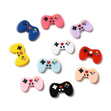 Honeyhandy Opaque Resin Cabochons, Game Controller, Mixed Color, 28x17.5x4mm