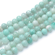 Arricraft Natural Amazonite Beads Strands, Round, 6~6.5mm, Hole: 1mm, about 63pcs/strand, 15.5 inches