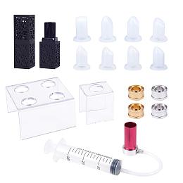 Arricraft 22pcs DIY Lipstick Mould Tool Set - 8pcs Lipstick Cosmetics Silicone Mould with Bracket, Lipstick Tube, Die Stripper, Ring DIY Mold Crafts Tool (Filling for 12.1mm Tube)