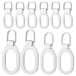 BENECREAT 24Pcs 3 Size Replacement Zipper Pulls, Detachable Zip Fixer Head, Alloy Replacement Zipper Pull Tabs for Jacket Clothes Luggage Suitcase