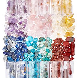 NBEADS 240G 12 Styles Gemstone Chip Beads Undrilled, No Hole Natural & Synthetic Mixed Stone Beads Crystals Crushed Beads Irregular Shaped Loose Beads for Jewelry Making Craft Gift