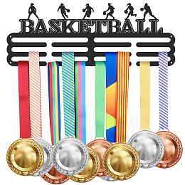 SUPERDANT Basketball Medals Holder for Girls Medal Holder Display Hanger Rack Frame for Competition Sports Medal Hanger and Ribbon Display Race Medal Hanger with Shelf Gifts for Girls