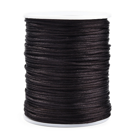 Honeyhandy Polyester Cord, Coconut Brown, 1.5mm, about 109.36 yards(100m)/roll