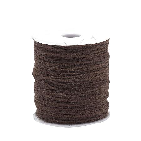 ARRICRAFT Colored Hemp Cord, for Jewelry Making, CoconutBrown, 2mm; 100m/roll