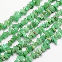 ARRICRAFT Natural Australia Jade/Chrysoprase Bead Strands, Chips, 4~12x4~12mm, Hole: 1mm; about 15.74 inches