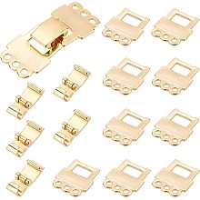 SUNNYCLUE 1 Box 6Pcs Layering Necklace Clasp 18K Gold Plated Multi Strands Fold Over Clasps Layered Brass Connector Lock Magnetic Buckle for Jewelry Making Necklaces DIY Crafts Findings