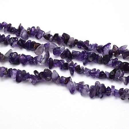 Arricraft Natural Amethyst Beads Strands, Chips, 8~12x8~12mm, Hole: 1mm, about 31.5 inches