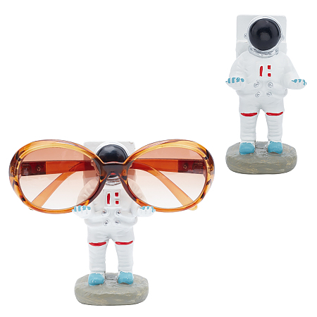 NBEADS 2 Pcs Spaceman Glasses Holder, Eyeglass Display Stands Cute Sunglasses Storage Holder Reading Glasses Holder Nightstand Home Office Desk Decor for Home Office Decorative Glasses Accessories
