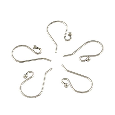 NBEADS 500pcs Earring Hooks Earring Wires for Jewelry Making Earring Findings,15x10mm