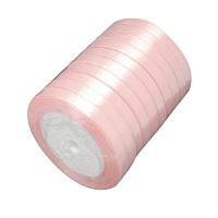 NBEADS 10 Rolls of 6mm Pink Satin Ribbon Fabric Ribbon Silk Satin Roll for Bows Crafts Gifts Party Wedding; About 22.86m/roll
