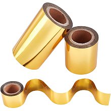 SUPERFINDINGS 3 Rolls Gold Hot Foil Stamping Paper 3 Size Heat Transfer Foil Paper Hot Foil Paper Rolls for DIY Foil Paper Embossing Scrapbooking Cards Craft Projects