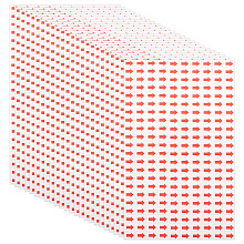 GORGECRAFT 50 Sheets 11000PCS Red Arrow Stickers 1/2 Inch Small Self Adhesive Peel and Stick Rectangle Labels Removable Products Inspection Defect Indicator for Quality Check Office School