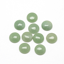 Honeyhandy Natural Green Aventurine Cabochons, Half Round/Dome, 14x5~6mm