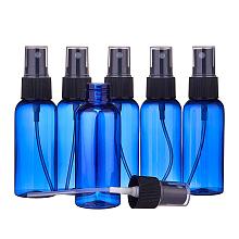 BENECREAT 20 Pack 1.7oz/50ml Blue Plastic Spray Bottle Fine Mist Spray Bottle for Essential Oil Perfume and Lotion Liquid