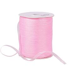 BENECREAT 1Roll 1/4" 500 Yards/Roll Sparkle Sheer Organza Ribbon for Christmas Festive Decoration DIY Crafts Arts & Garden, Pink