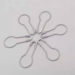 Honeyhandy Iron Safety Pins, Calabash/Gourd Pin, Bulb Pin, Sewing Tool, Gainsboro, 22x10x1.5mm, about 1000pcs/bag