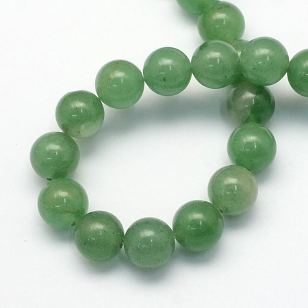 ARRICRAFT Natural Green Aventurine Round Beads Strands, 4.5mm, Hole: 1mm, about 96pcs/strand, 15.5 inches