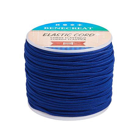 BENECREAT 2mm 55 Yards Elastic Cord Beading Stretch Thread Fabric Crafting Cord for Jewelry Craft Making (MidnightBlue)