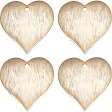 Beebeecraft 1 Box 25Pcs Heart Charm 24K Gold Plated Heart Shape Connector Charms for DIY Jewelry Bracelet Necklace Earring Making Crafting Accessories