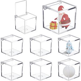 CHGCRAFT 8Pcs Acrylic Display Case Transparent Golf Ball Holder Boxes for Wedding Candy Golf Ball Collectibles, Inner Diameter: 2.07 inch